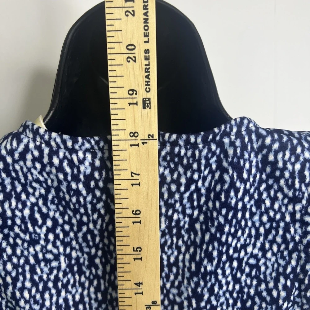 Michael Kors (MK) Women's Printed Blue Tank Top Zipper Back Size Small~‎ NWT
